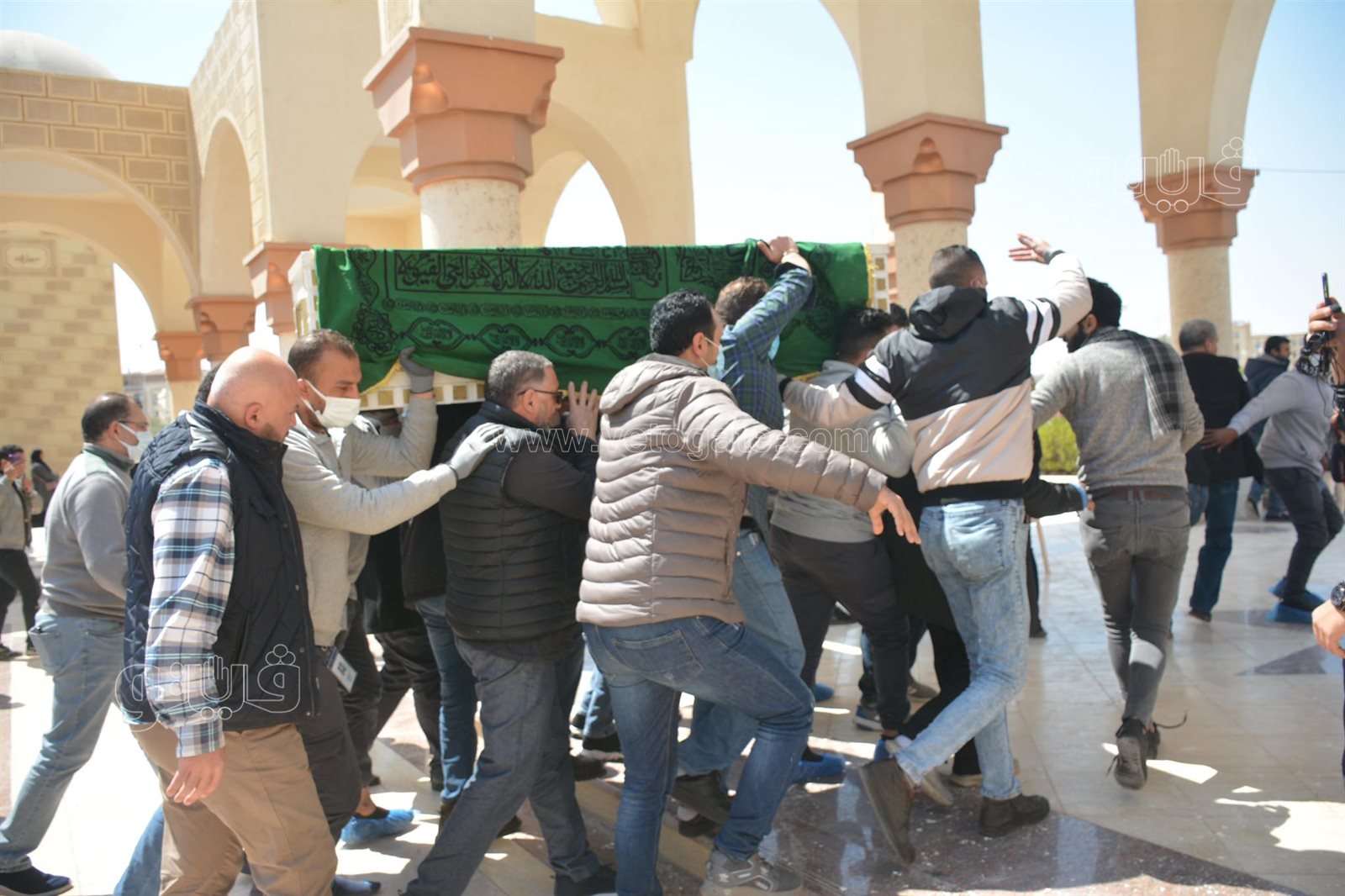 تشييع جثمان أحمد حلاوة من المجمع الإسلامي بالشيخ زايد (17)