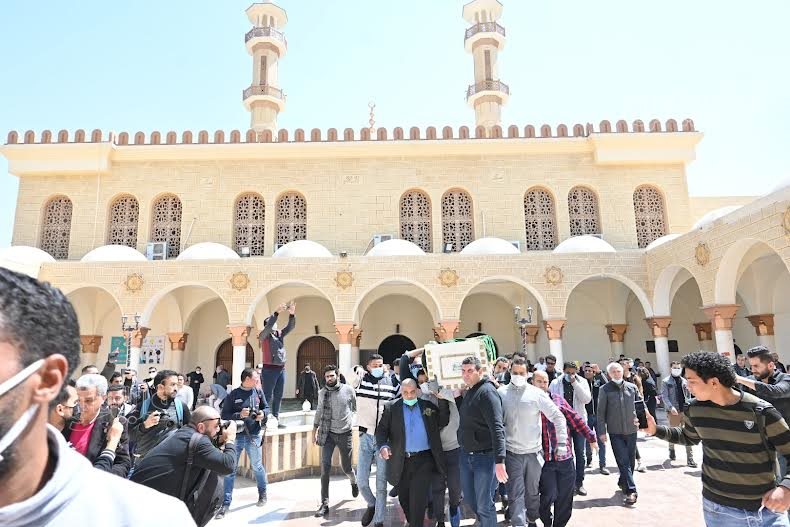 تشييع جثمان أحمد حلاوة من المجمع الإسلامي بالشيخ زايد (10)