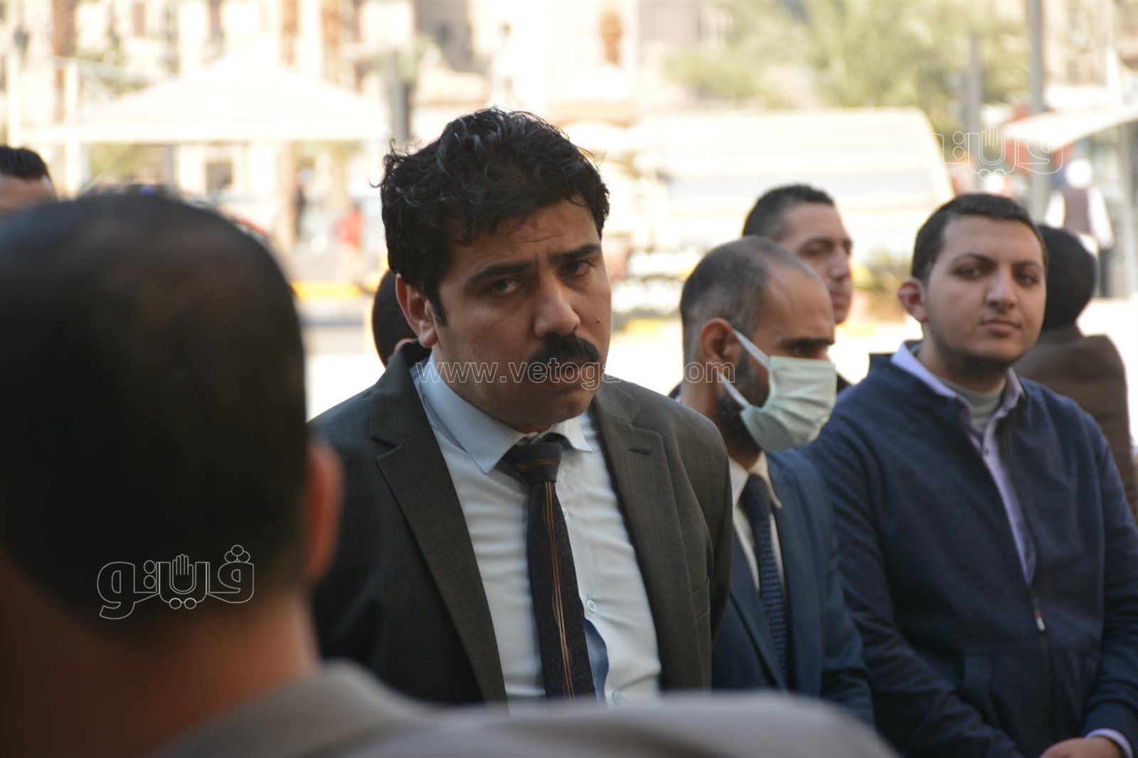 صلاة الجنازة على الراحل رجائي عطية بمسجد عمر مكرم (8)