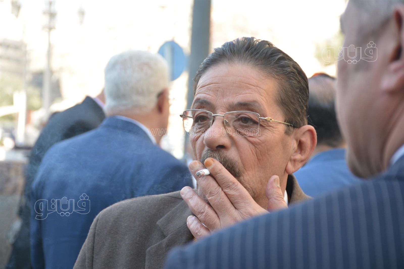 صلاة الجنازة على الراحل رجائي عطية بمسجد عمر مكرم (20)