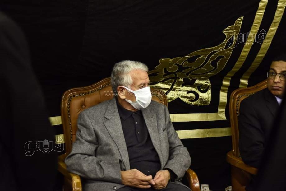 فريد الديب وحسن حمدي في عزاء رجائي عطية (4)