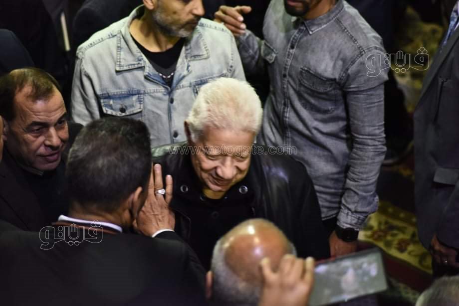 مرتضي منصور في عزاء رجائي عطية (18)