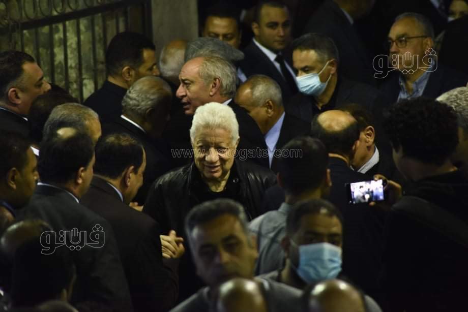 مرتضي منصور في عزاء رجائي عطية (19)