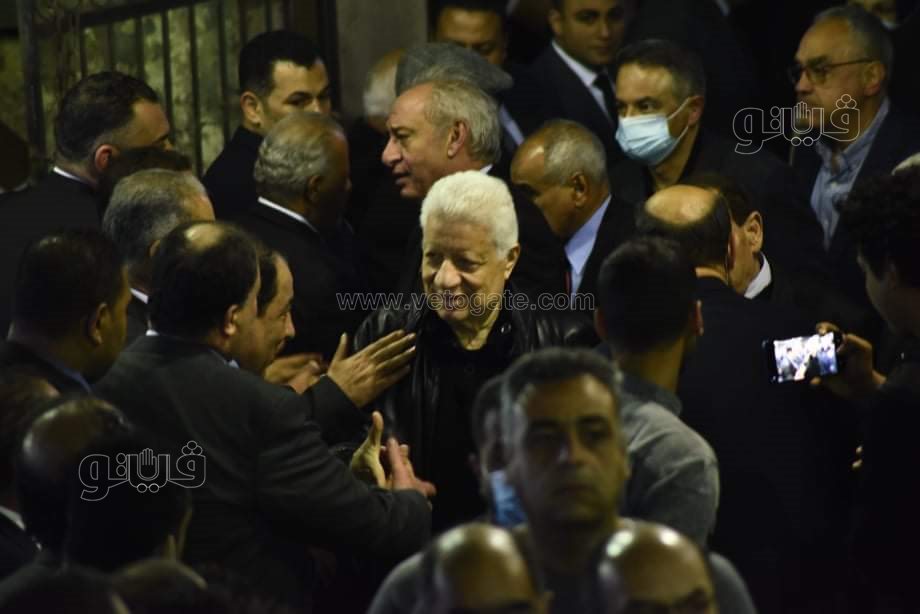 مرتضي منصور في عزاء رجائي عطية (20)