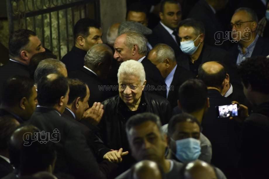 مرتضي منصور في عزاء رجائي عطية (21)