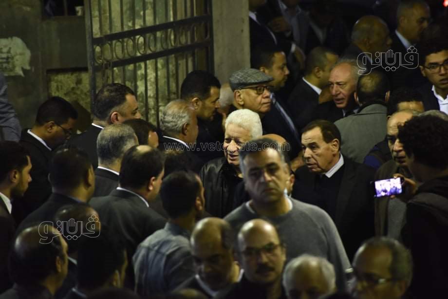 مرتضي منصور في عزاء رجائي عطية (22)