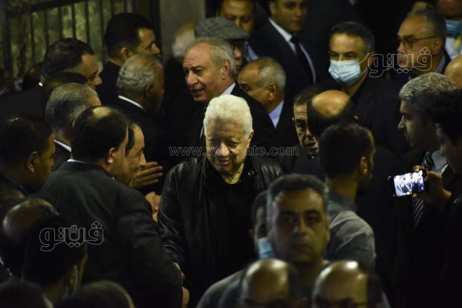 مرتضي منصور في عزاء رجائي عطية (26)