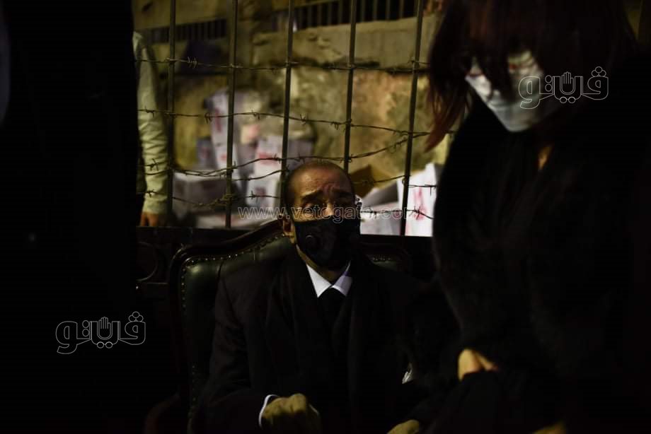 مرتضي منصور في عزاء رجائي عطية (9)