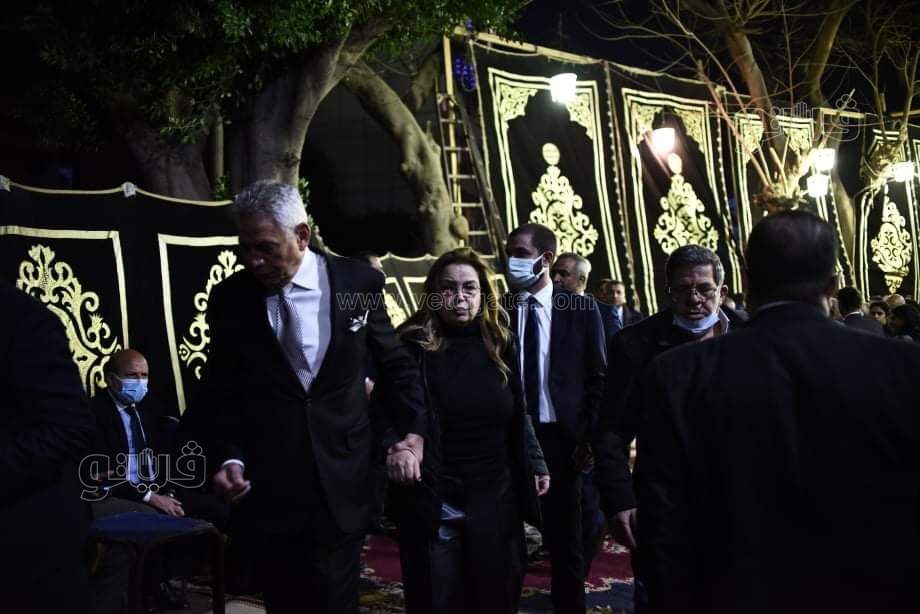 مرتضي منصور في عزاء رجائي عطية (12)