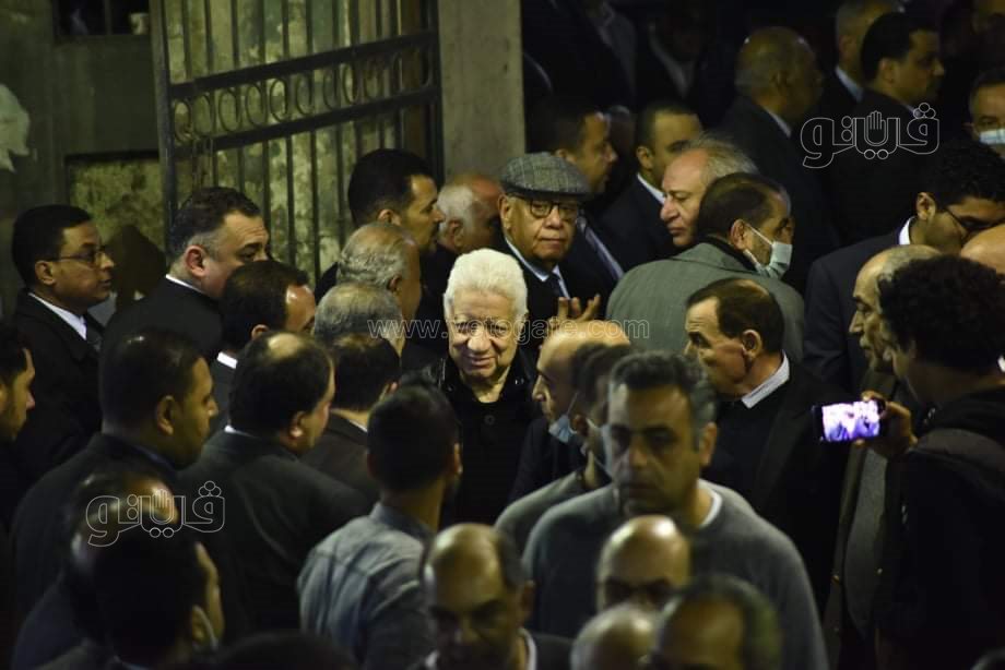 مرتضي منصور في عزاء رجائي عطية (14)