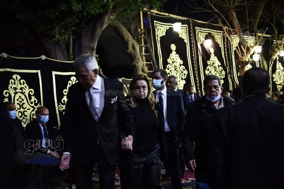 مرتضي منصور في عزاء رجائي عطية (15)