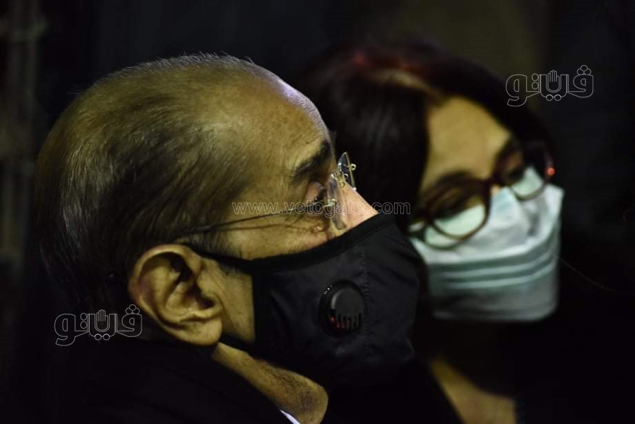 انهيار فريد الديب في عزاء رجائي عطية (61)