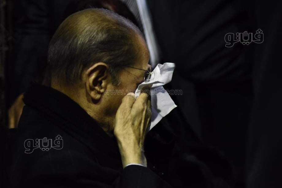 انهيار فريد الديب في عزاء رجائي عطية (63)