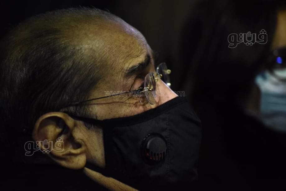 انهيار فريد الديب في عزاء رجائي عطية (19)