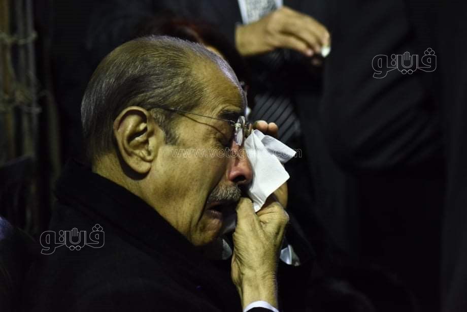 انهيار فريد الديب في عزاء رجائي عطية (23)
