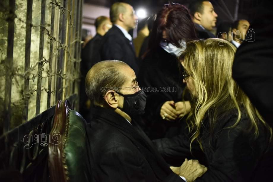 انهيار فريد الديب في عزاء رجائي عطية (49)