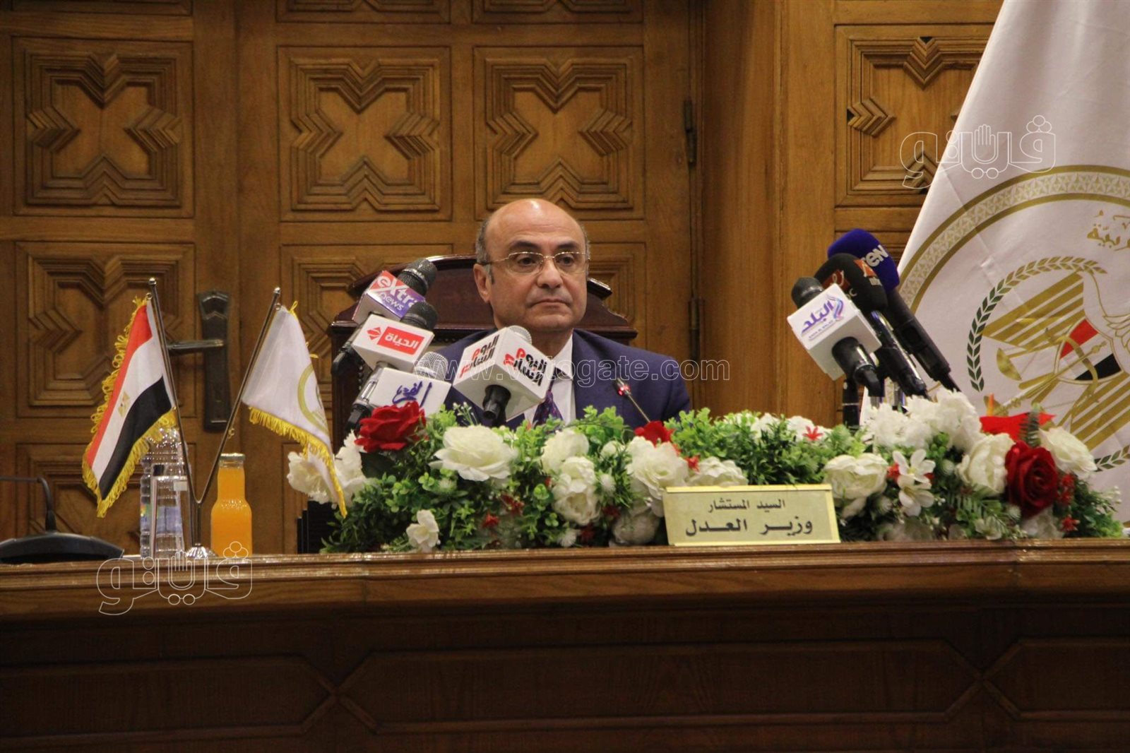 مؤتمر صحفي لوزير العدل (4)