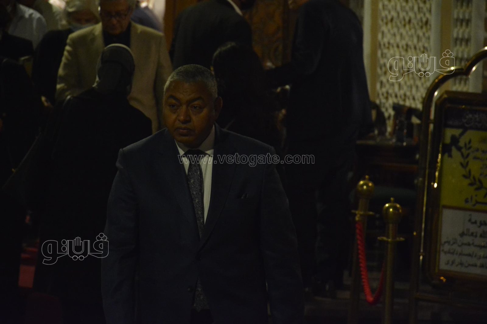 عمرو موسى وبكري والخشت يشاركون في عزاء والدة حسام بدراوي بمسجد الشرطة (9)