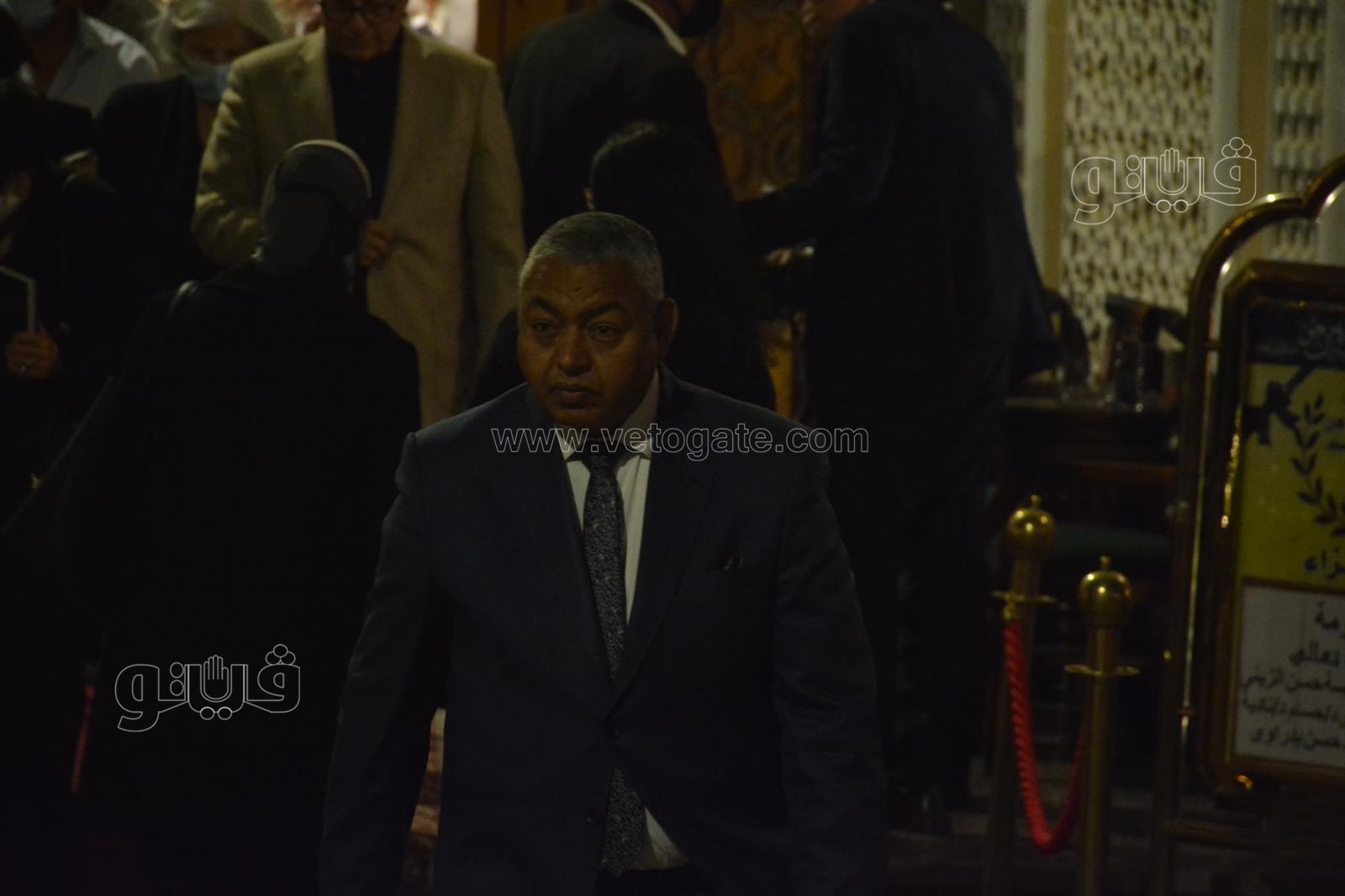 عمرو موسى وبكري والخشت يشاركون في عزاء والدة حسام بدراوي بمسجد الشرطة (10)