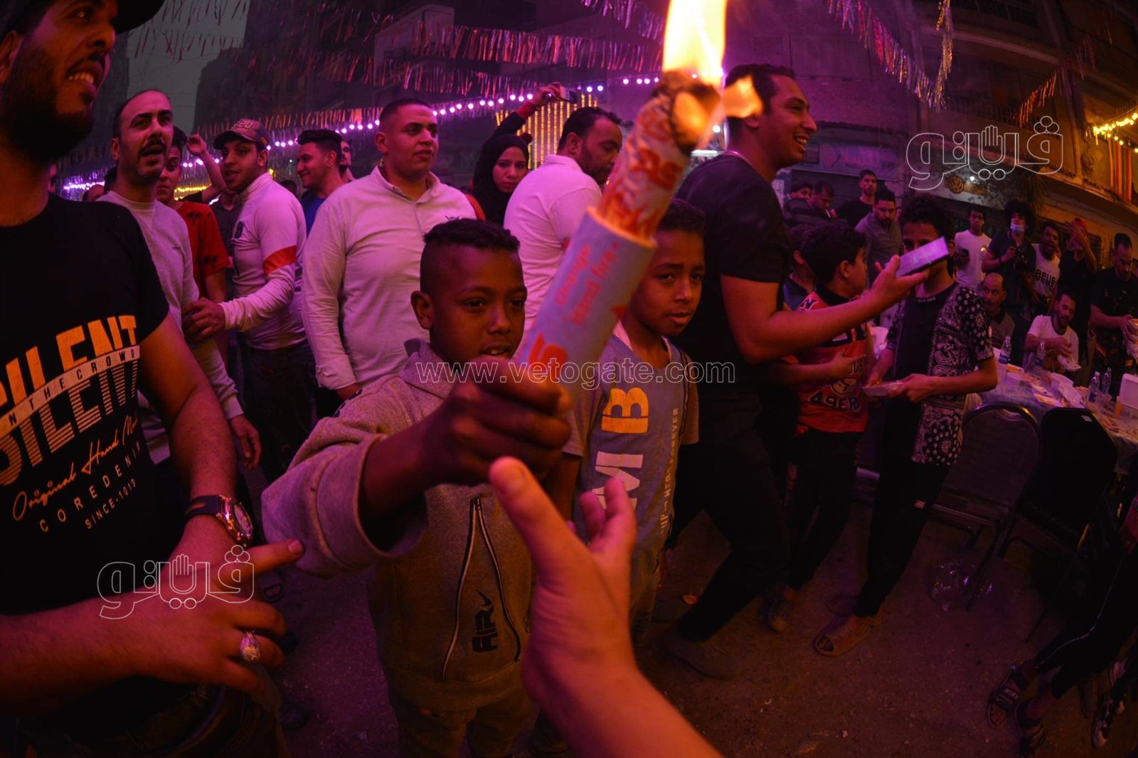 أهالي فيصل ينظمون أكبر مائدة إفطار (23)