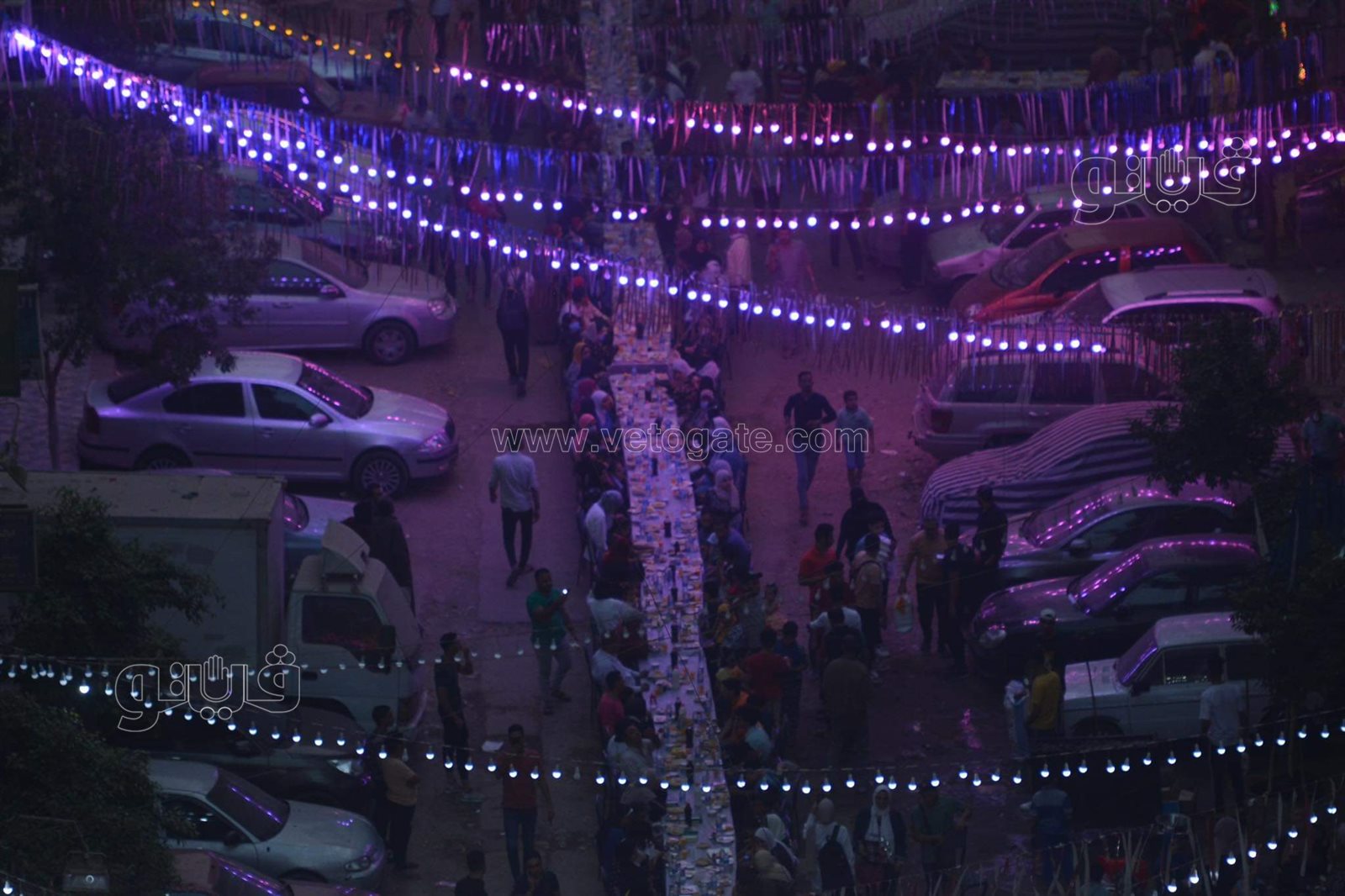 أهالي فيصل ينظمون أكبر مائدة إفطار (44)