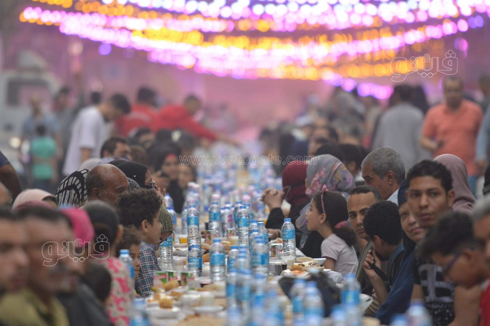 أهالي فيصل ينظمون أكبر مائدة إفطار (47)