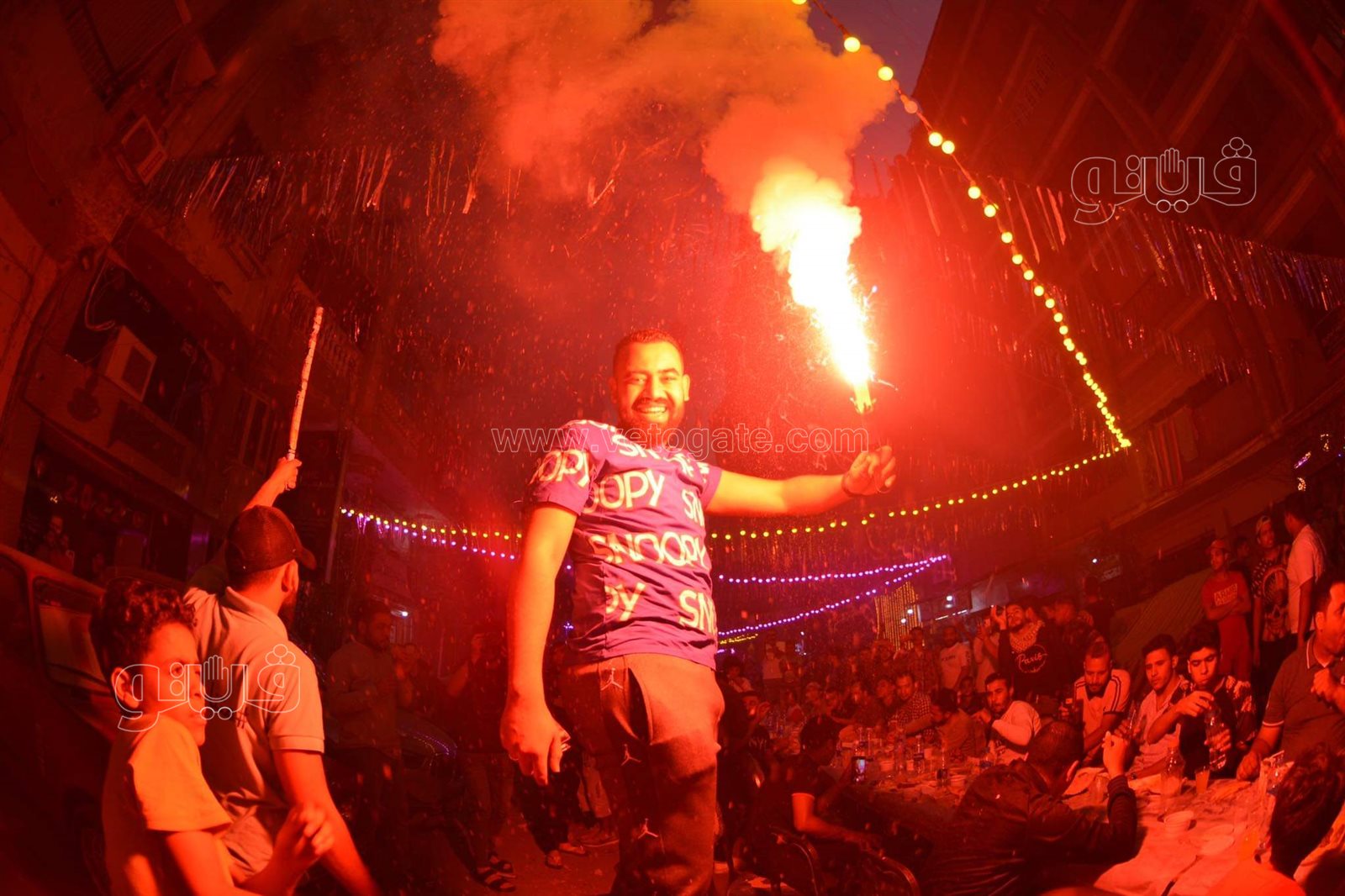 أهالي فيصل ينظمون أكبر مائدة إفطار (48)