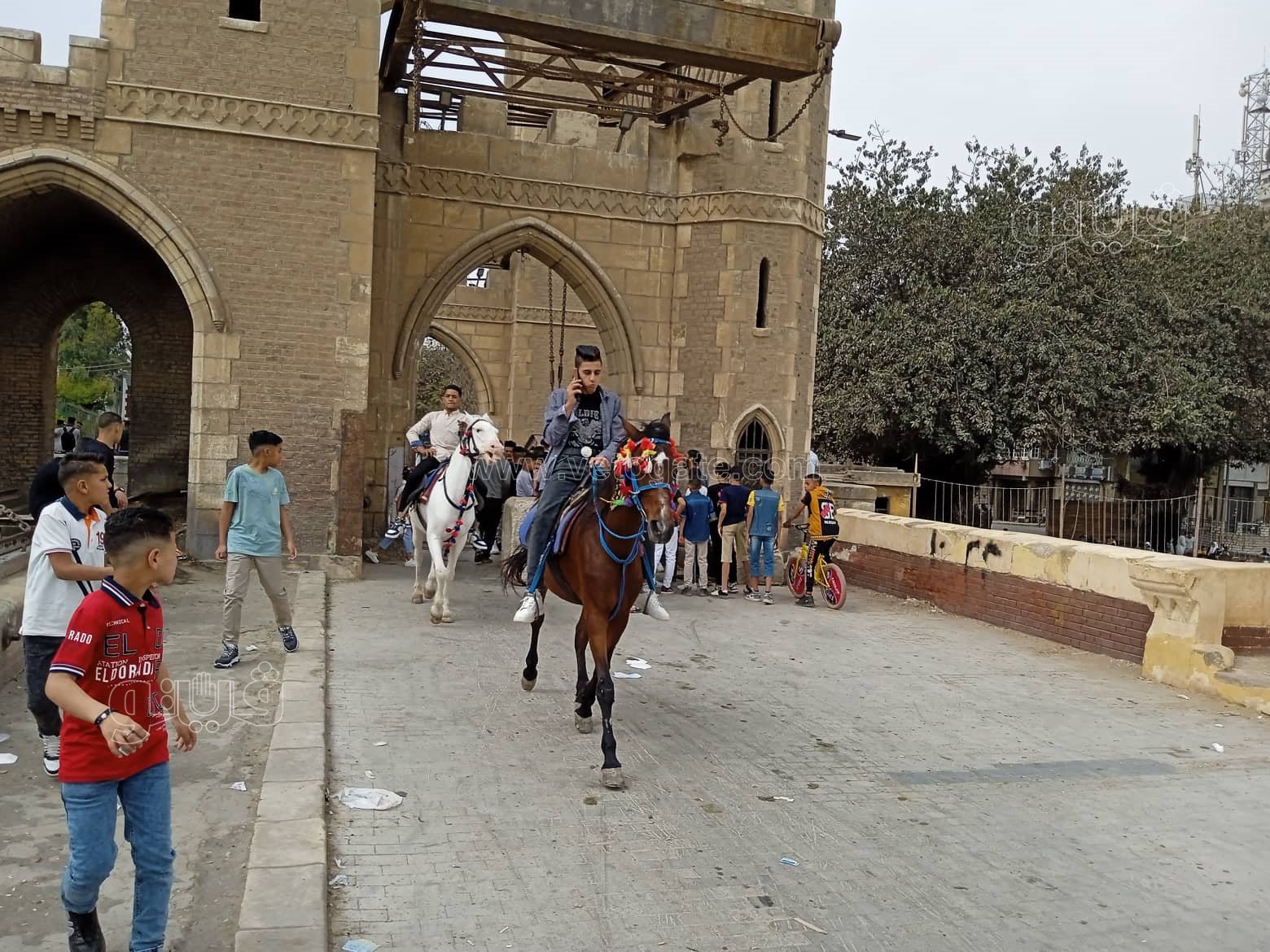 الأطفال والمراهقون يتوافدون على القناطر الخيرية (6)