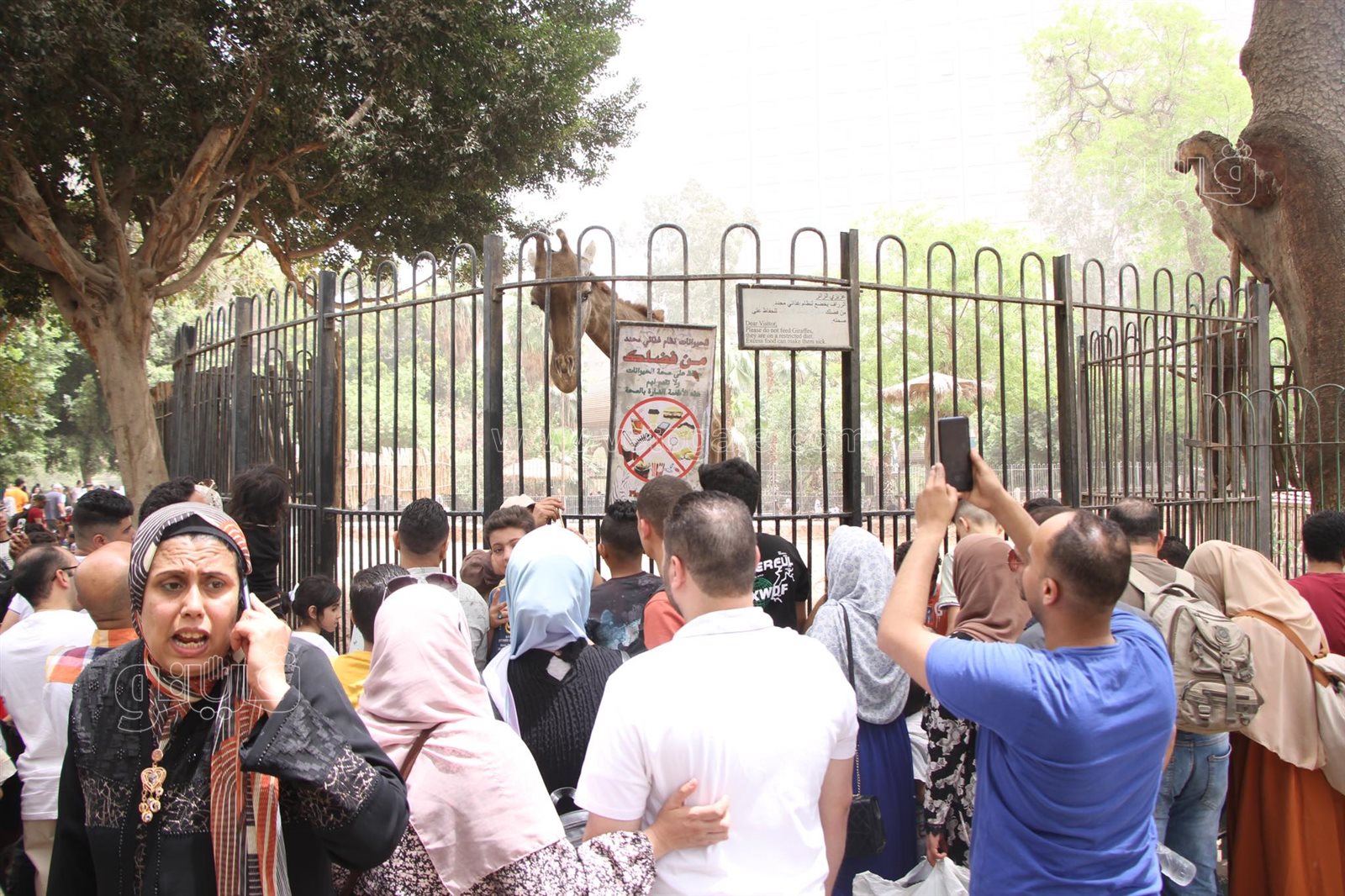زحام شديد من المواطنين على حديقة الحيوان في العيد (35)