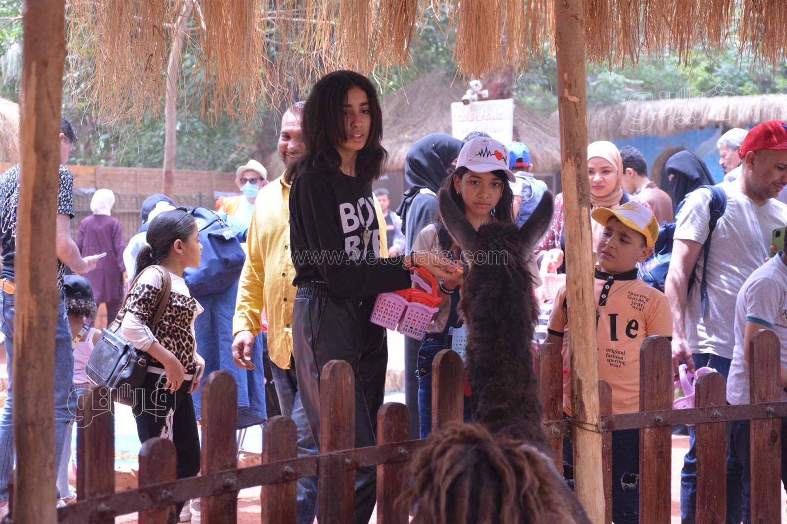 إقبال كبيرعلى قرية الطفل في حديقة الحيوان (8)