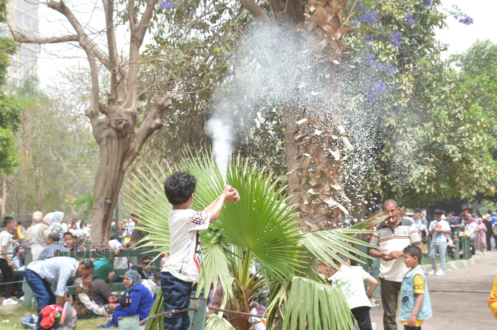 رغم التحذيرات الأطفال يتسلقون الجيلاية والأقفاص بحديقة الحيوانات (15)