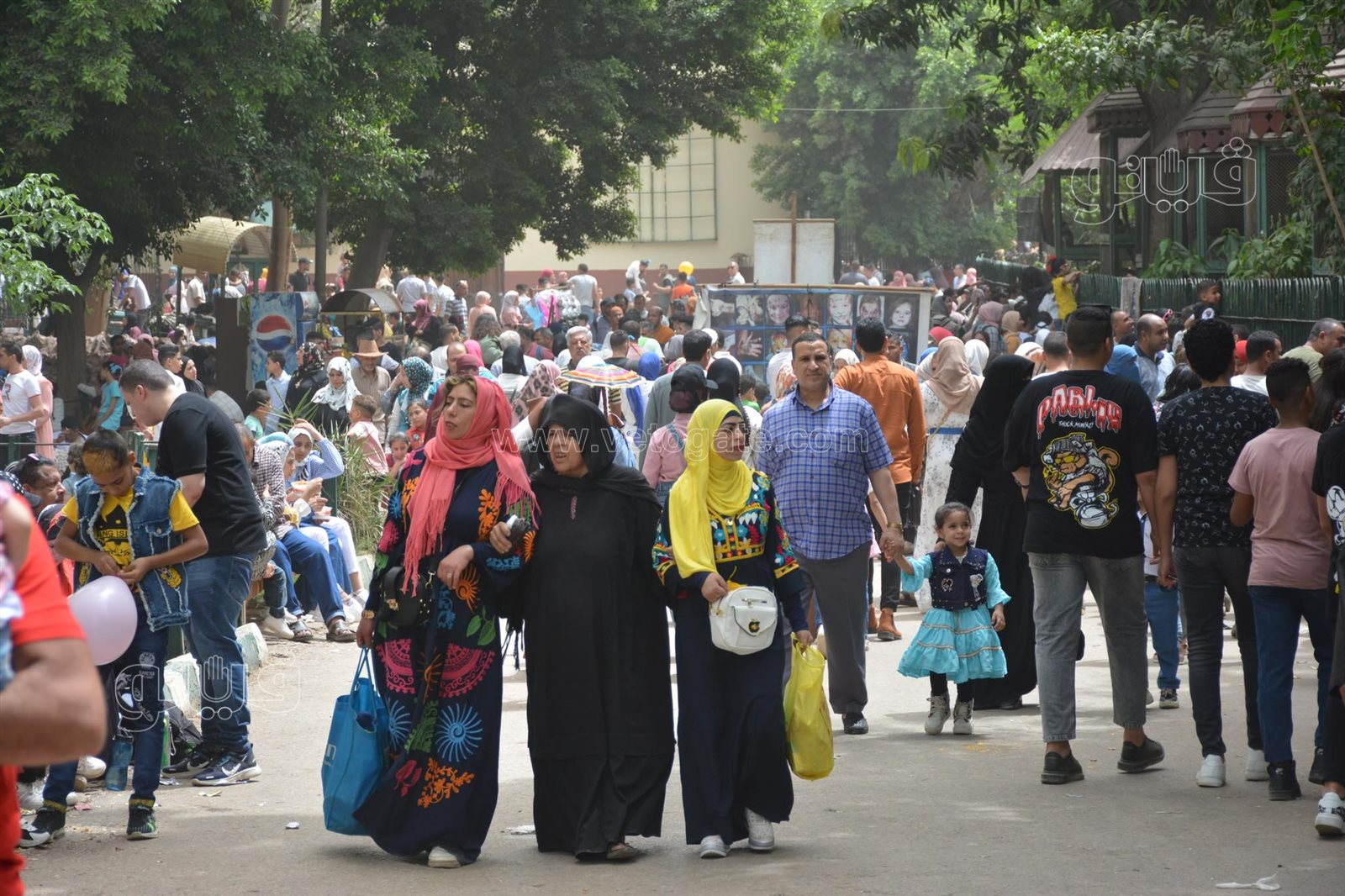 رغم التحذيرات الأطفال يتسلقون الجيلاية والأقفاص بحديقة الحيوانات (17)
