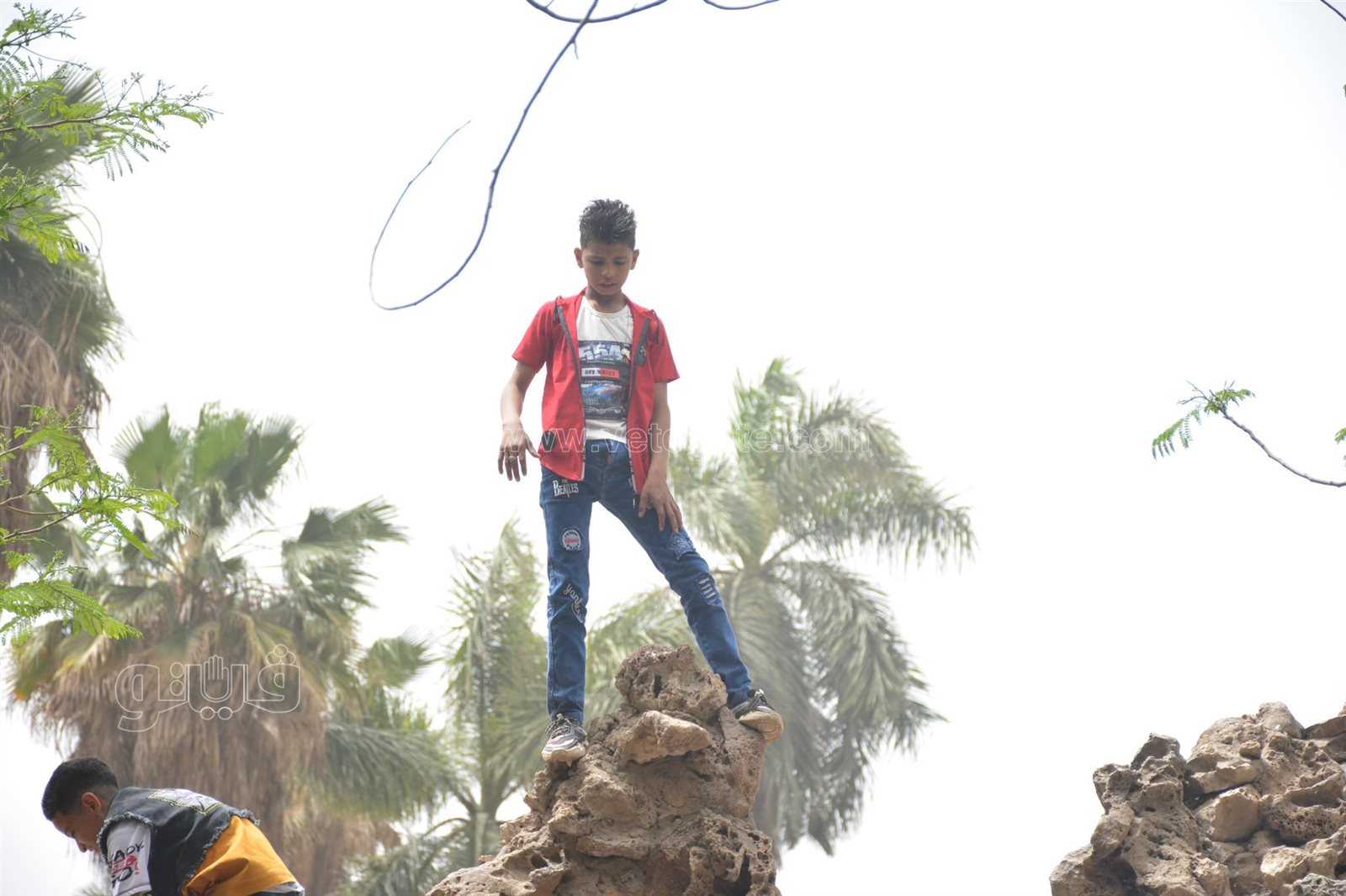 رغم التحذيرات الأطفال يتسلقون الجيلاية والأقفاص بحديقة الحيوانات (19)