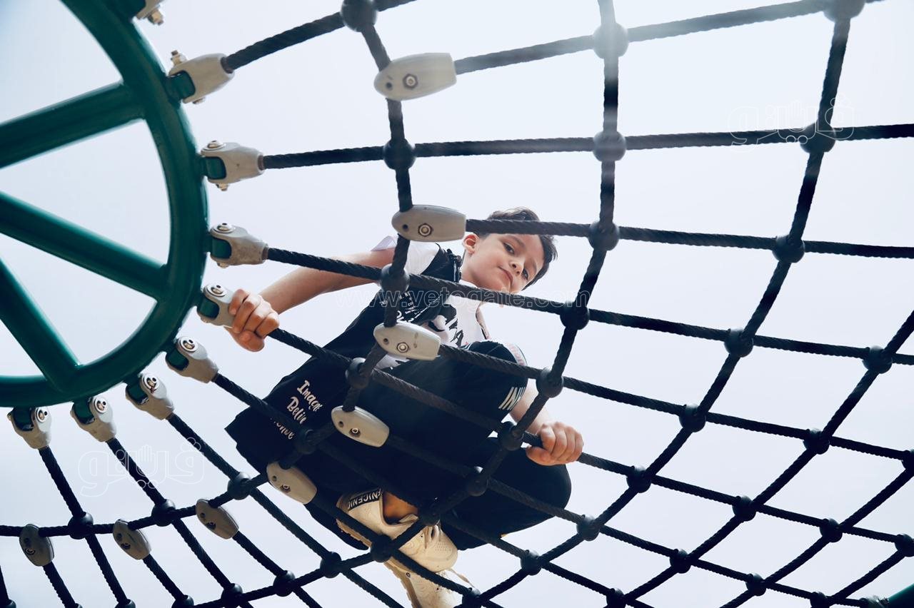 زوار حديقة الأزهر يستمتعون بملاهي الحديقة (34)