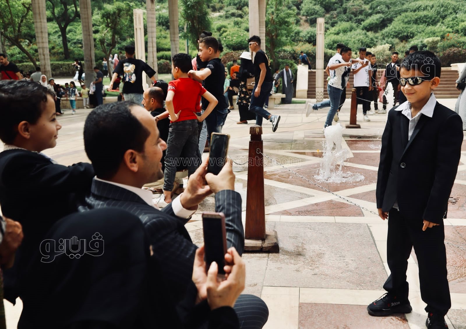  تزايد أعداد زوار حديقة الأزهر (1)