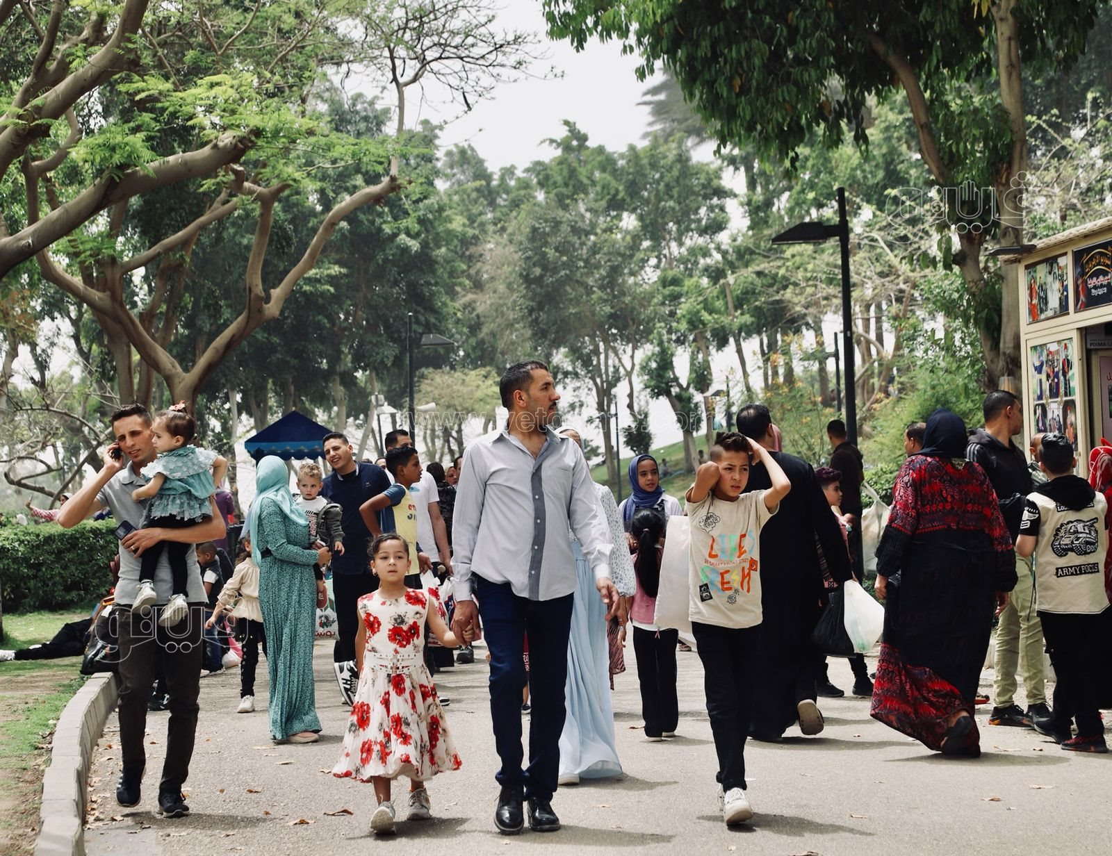  تزايد أعداد زوار حديقة الأزهر (7)