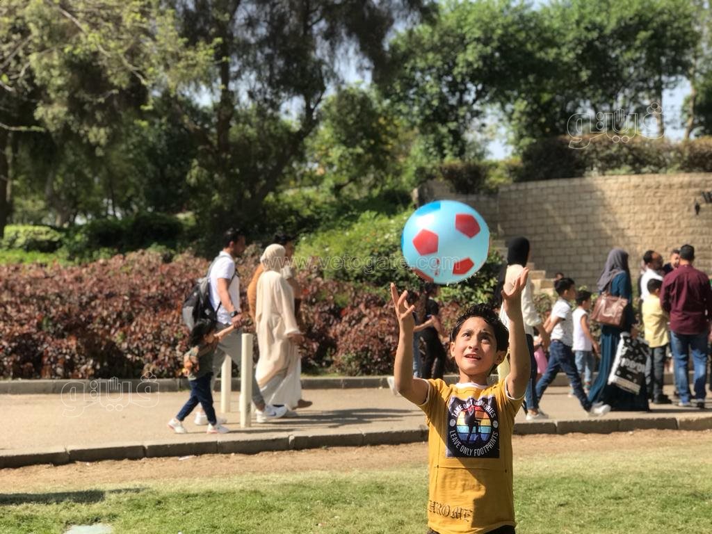 سعادة وفرحة الأطفال بإجازة عيد الفطر في حديقة الأزهر (6)