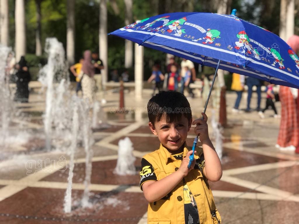 سعادة وفرحة الأطفال بإجازة عيد الفطر في حديقة الأزهر (13)