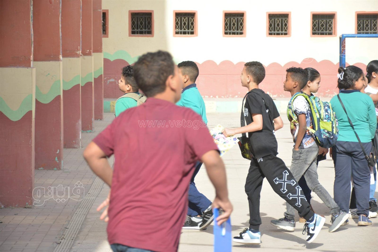 توافد تلاميذ الصف الخامس والسادس الابتدائي على لجان ميت عقبة بالجيزة (3)