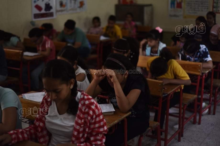 تأدية طلاب رابعة ابتدائى امتحان الرياضيات (2)