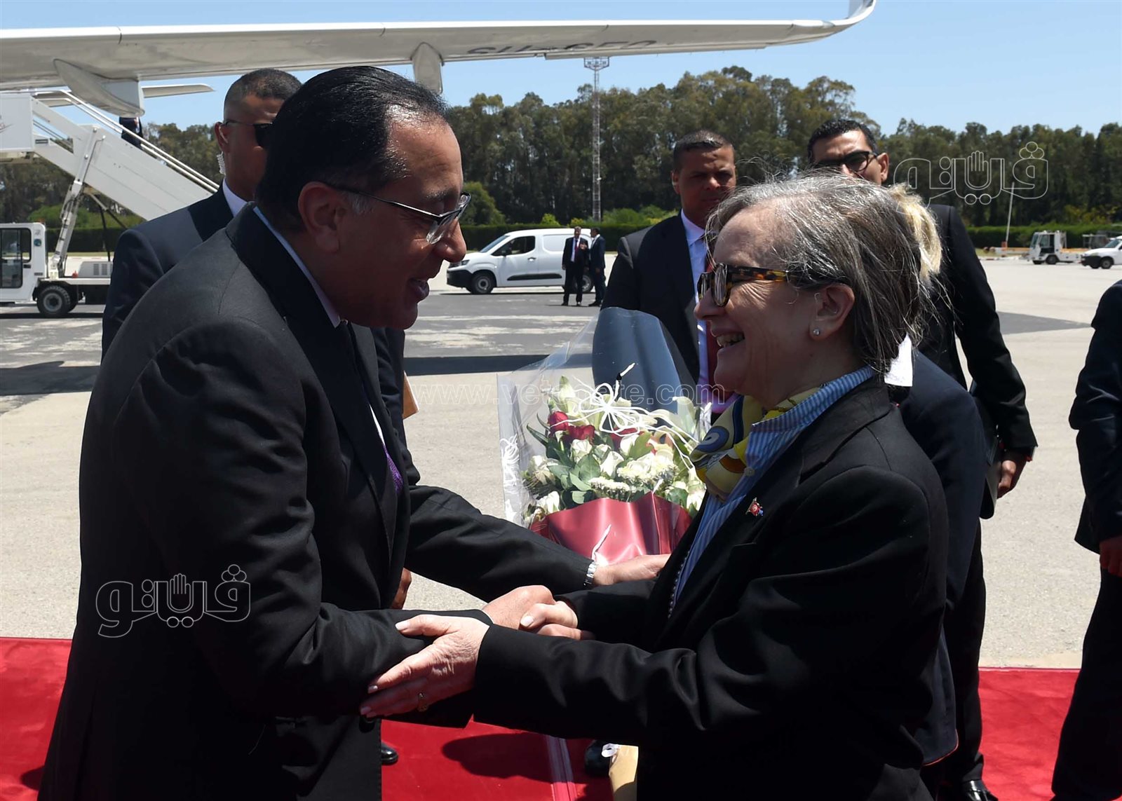 استقبال رئيس الوزراء مصطفي مدبولي في تونس (2)