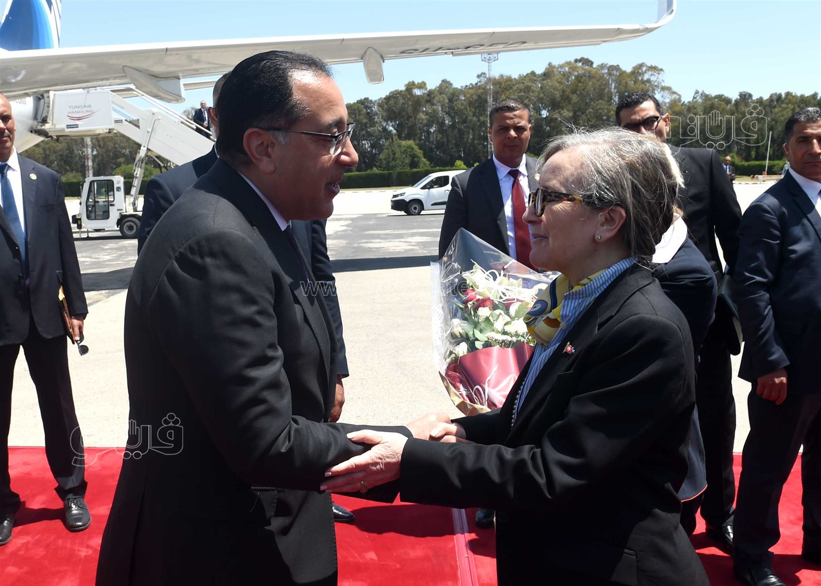 استقبال رئيس الوزراء مصطفي مدبولي في تونس (3)
