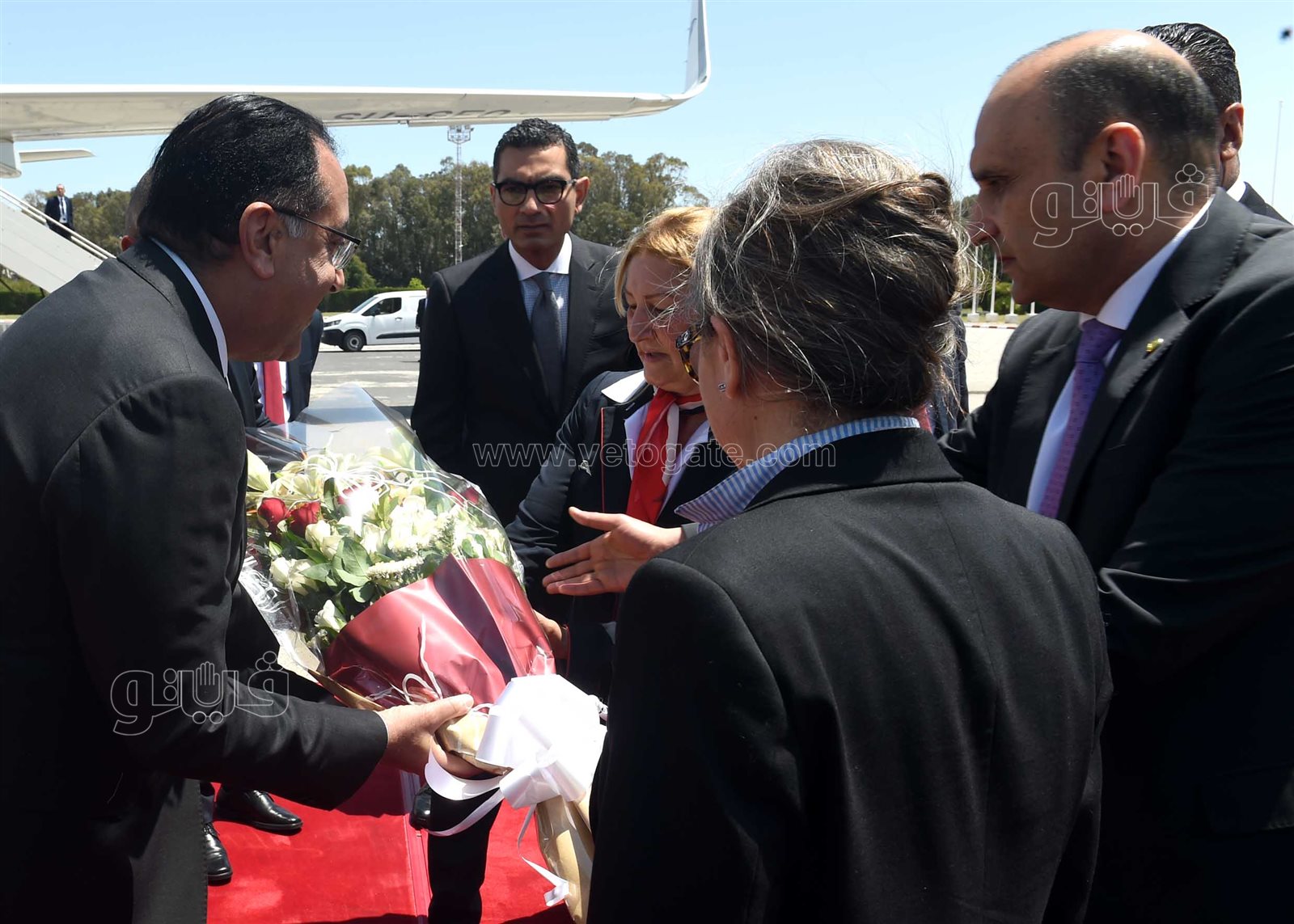 استقبال رئيس الوزراء مصطفي مدبولي في تونس (5)