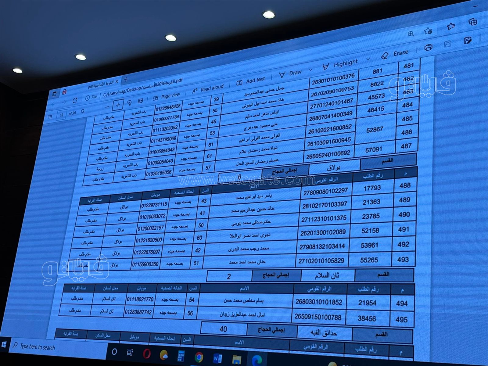 أسماء الفائزين في قرعة الحج بمحافظة القاهرة (30)