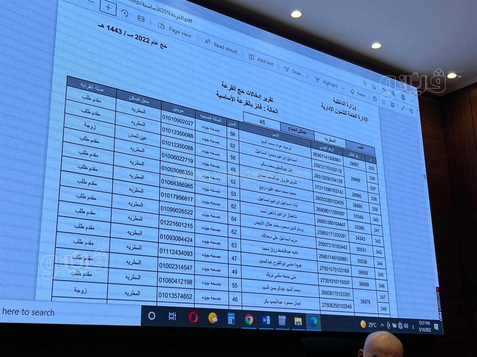 أسماء الفائزين في قرعة الحج بمحافظة القاهرة (40)