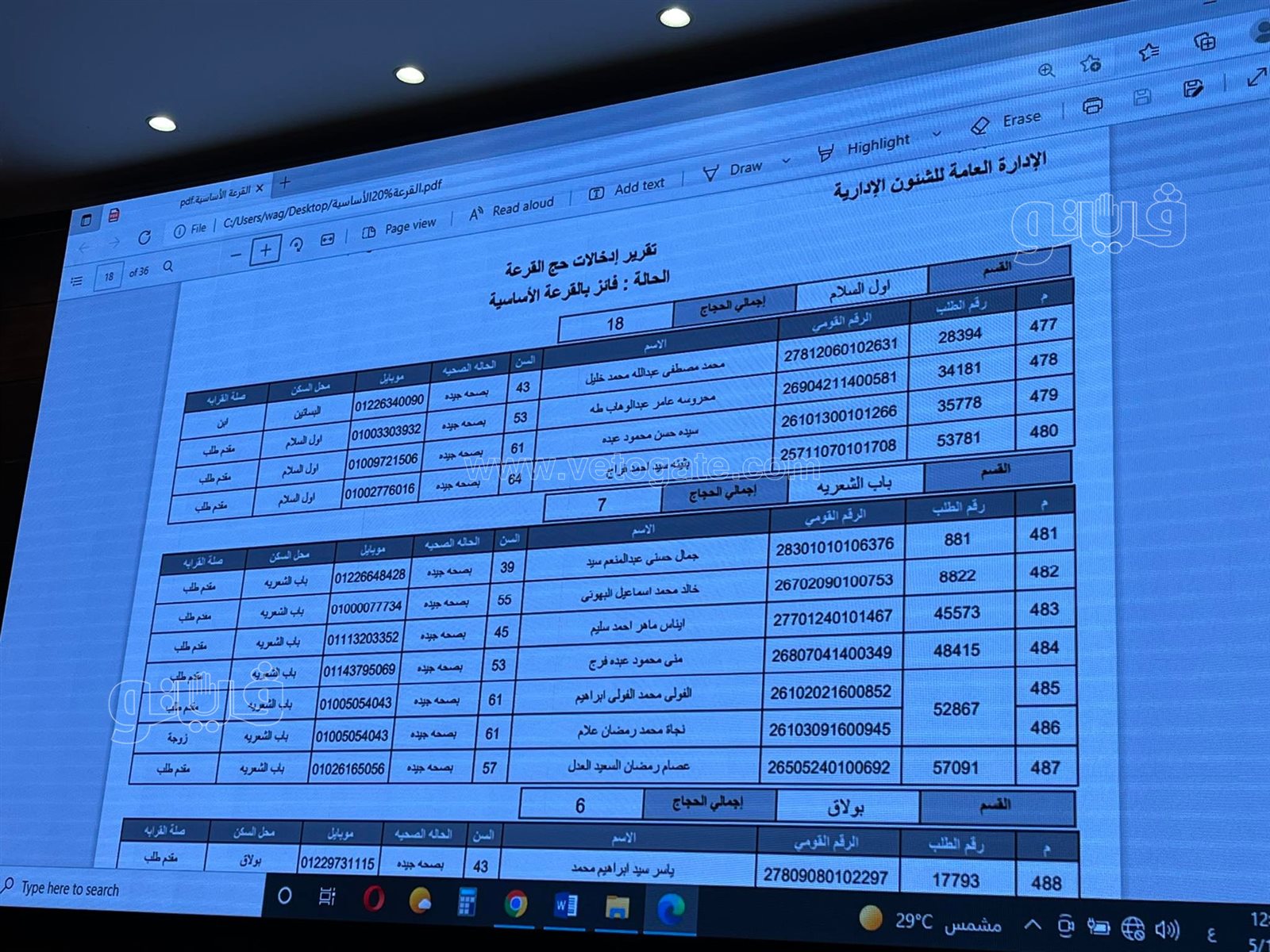 أسماء الفائزين في قرعة الحج بمحافظة القاهرة (47)