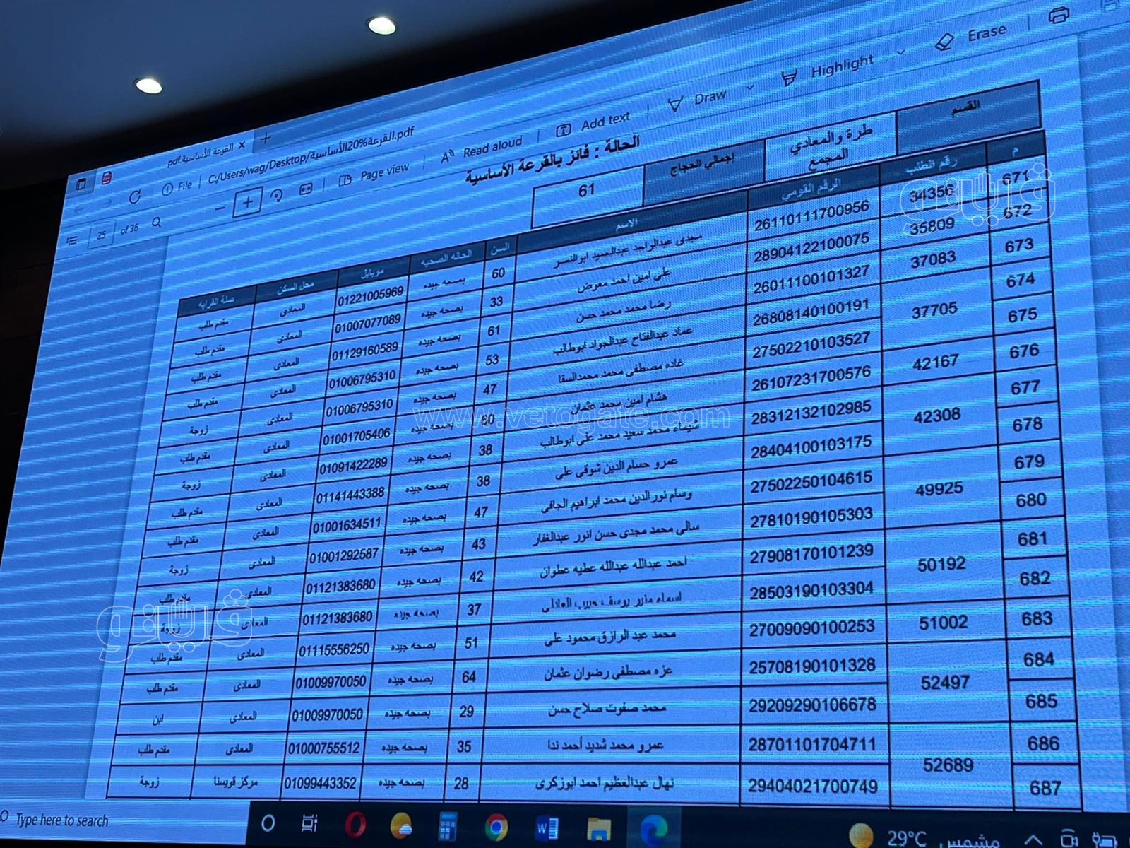 أسماء الفائزين في قرعة الحج بمحافظة القاهرة (55)