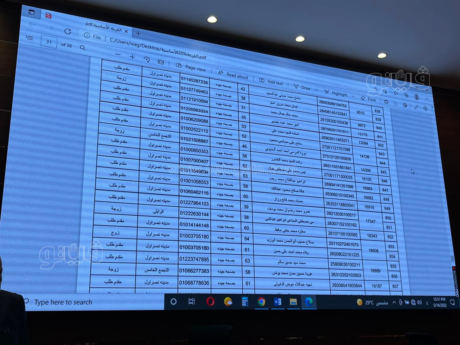 أسماء الفائزين في قرعة الحج بمحافظة القاهرة (57)