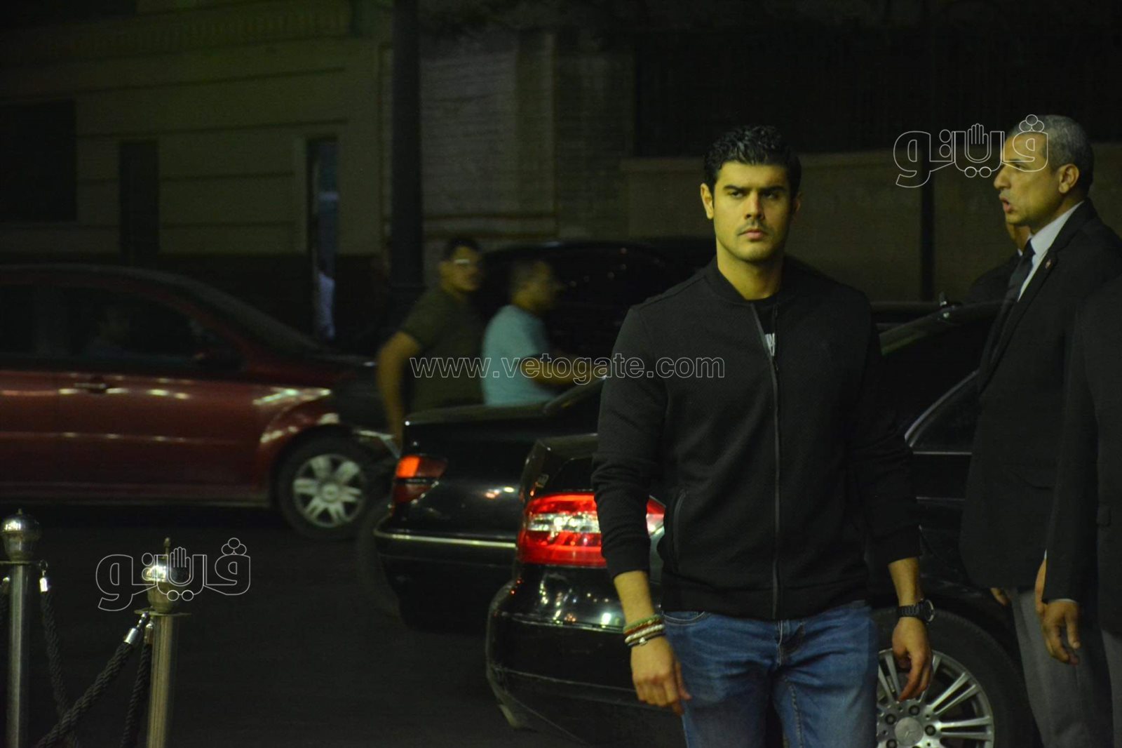 العامري فاروق وصبري فواز ومحمد العدل في عزاء والد محمد سراج (15)