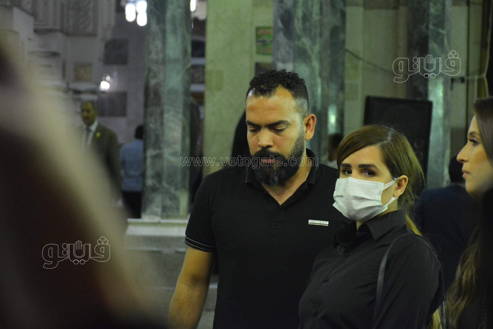 العامري فاروق وصبري فواز ومحمد العدل في عزاء والد محمد سراج (22)